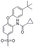 N-[2-(4-TERT-BUTYLPHENOXY)-5-(METHYLSULPHONYL)PHENYL] CYCLOPROPANECARBOXAMIDE Struktur