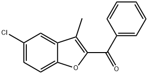 (5-CHLORO-3-METHYL-1-BENZOFURAN-2-YL)(PHENYL)METHANONE Struktur