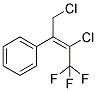 1-[2-CHLORO-1-(CHLOROMETHYL)-3,3,3-TRIFLUOROPROP-1-ENYL]BENZENE Struktur