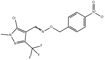 5-CHLORO-1-METHYL-3-(TRIFLUOROMETHYL)-1H-PYRAZOLE-4-CARBALDEHYDE O-(4-NITROBENZYL)OXIME Struktur