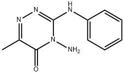 4-AMINO-3-ANILINO-6-METHYL-4,5-DIHYDRO-1,2,4-TRIAZIN-5-ONE Struktur