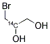 3-BROMO-1,2-PROPANEDIOL, [2-14C] Struktur