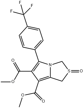 DIMETHYL 2-OXO-5-[4-(TRIFLUOROMETHYL)PHENYL]-2,3-DIHYDRO-1H-2LAMBDA4-PYRROLO[1,2-C][1,3]THIAZOLE-6,7-DICARBOXYLATE Struktur