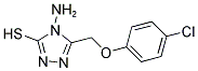 4-AMINO-5-[(4-CHLOROPHENOXY)METHYL]-4H-1,2,4-TRIAZOLE-3-THIOL Struktur