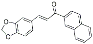 3-(1,3-BENZODIOXOL-5-YL)-1-(2-NAPHTHYL)PROP-2-EN-1-ONE Struktur