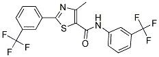 4-METHYL-N,2-BIS[3-(TRIFLUOROMETHYL)PHENYL]-1,3-THIAZOLE-5-CARBOXAMIDE Struktur