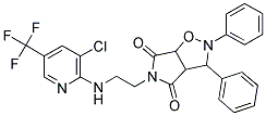 5-(2-([3-CHLORO-5-(TRIFLUOROMETHYL)-2-PYRIDINYL]AMINO)ETHYL)-2,3-DIPHENYLDIHYDRO-2H-PYRROLO[3,4-D]ISOXAZOLE-4,6(3H,5H)-DIONE Struktur