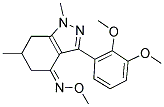 3-(2,3-DIMETHOXYPHENYL)-1,6-DIMETHYL(5,6,7-TRIHYDRO1H-INDAZOL)-4-O-METHYLOXIME Struktur