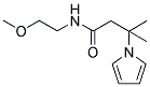 N-(2-METHOXYETHYL)-B,B-DIMETHYL-1-PYRROLEPROPANAMIDE Struktur