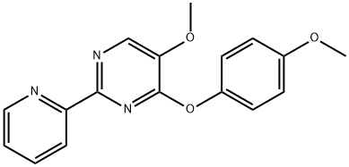 4-(4-METHOXYPHENOXY)-2-(2-PYRIDINYL)-5-PYRIMIDINYL METHYL ETHER Struktur