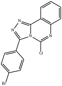 3-(4-BROMOPHENYL)-5-CHLORO[1,2,4]TRIAZOLO[4,3-C]QUINAZOLINE Struktur