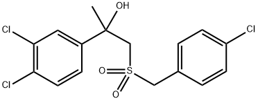 1-[(4-CHLOROBENZYL)SULFONYL]-2-(3,4-DICHLOROPHENYL)-2-PROPANOL Struktur