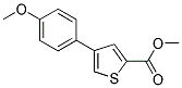 4-(4-METHOXYPHENYL)THIOPHENE-2-CARBOXYLIC ACID, METHYL ESTER Struktur