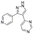 4-[3-(PYRIDIN-4-YL)-(1H)-PYRAZOL-4-YL]PYRIMIDINE Struktur