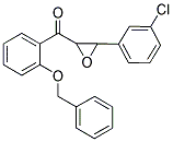 [2-(BENZYLOXY)PHENYL][3-(3-CHLOROPHENYL)OXIRAN-2-YL]METHANONE Struktur