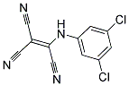 2-((3,5-DICHLOROPHENYL)AMINO)ETHENE-1,1,2-TRICARBONITRILE Struktur