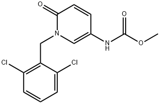 METHYL N-[1-(2,6-DICHLOROBENZYL)-6-OXO-1,6-DIHYDRO-3-PYRIDINYL]CARBAMATE Struktur