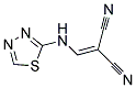 ((2,4,5-THIADIAZOLYLAMINO)METHYLENE)METHANE-1,1-DICARBONITRILE Struktur