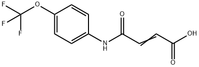 3-(N-(4-(TRIFLUOROMETHOXY)PHENYL)CARBAMOYL)PROP-2-ENOIC ACID Struktur