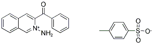 (2-AMINOISOQUINOLINIUM-3-YL)(PHENYL)METHANONE 4-METHYLBENZENE-1-SULFONATE Struktur