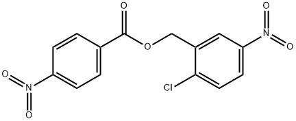 2-CHLORO-5-NITROBENZYL 4-NITROBENZENECARBOXYLATE Struktur