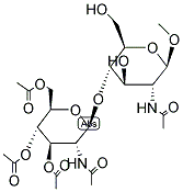 METHYL 2-ACETAMIDO-4-O-(2-ACETAMIDO-3,4,6-TRI-O-ACETYL-B-D-GLUCOPYRANOSYL)-2-DEOXY-B-D-GLUCOPYRANOSIDE Struktur