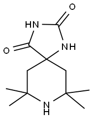 7,7,9,9-TETRAMETHYL-1,3,8-TRIAZASPIRO[4.5]DECANE-2,4-DIONE Struktur