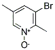 3-BROMO-2,5-DIMETHYLPYRIDINE 1-OXIDE Struktur