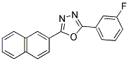 2-(3-FLUOROPHENYL)-5-(2-NAPHTHYL)-1,3,4-OXADIAZOLE Struktur