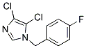 4,5-DICHLORO-1-(4-FLUOROBENZYL)-1H-IMIDAZOLE Struktur