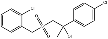 1-[(2-CHLOROBENZYL)SULFONYL]-2-(4-CHLOROPHENYL)-2-PROPANOL Struktur