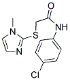 N-(4-CHLOROPHENYL)-2-[(1-METHYL-1H-IMIDAZOL-2-YL)SULFANYL]ACETAMIDE Struktur