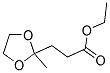 N-ETHYL-(3-(2-METHYL-[1,3]DIOXOLAN-2-YL))PROPANOATE Struktur