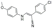 1-CYANO-1-(4-CHLOROPHENYL)-2-[(4-METHOXYPHENYL)AMINO]ETHENE Struktur