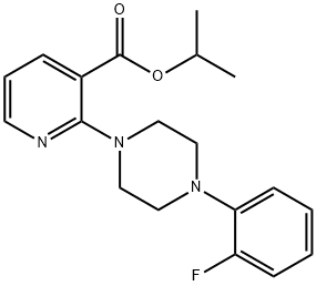 ISOPROPYL 2-[4-(2-FLUOROPHENYL)PIPERAZINO]NICOTINATE Struktur