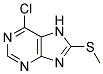 2-METHYLTHIO-6-CHLOROPURINE Structure