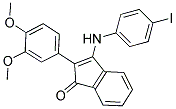 2-(3,4-DIMETHOXYPHENYL)-3-((4-IODOPHENYL)AMINO)INDEN-1-ONE Struktur