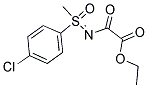 ETHYL 2-([1-(4-CHLOROPHENYL)-1-METHYL-1-OXO-LAMBDA6-SULFANYLIDENE]AMINO)-2-OXOACETATE Struktur