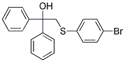 2-[(4-BROMOPHENYL)SULFANYL]-1,1-DIPHENYL-1-ETHANOL Struktur