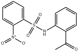 N-(2-ACETYLPHENYL)-2-NITROBENZENESULFONAMIDE Struktur