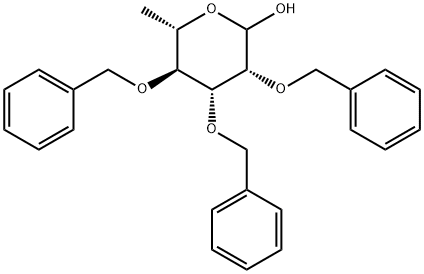 2,3,4-TRI-O-BENZYL-L-RHAMNOPYRANOSE Struktur