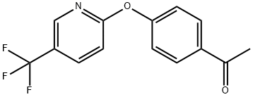 1-(4-([5-(TRIFLUOROMETHYL)-2-PYRIDINYL]OXY)PHENYL)-1-ETHANONE Struktur