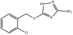 3-[(2-CHLOROBENZYL)SULFANYL]-1H-1,2,4-TRIAZOL-5-YLAMINE Struktur