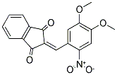 2-((4,5-DIMETHOXY-2-NITROPHENYL)METHYLENE)INDANE-1,3-DIONE Struktur