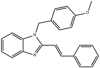 1-(4-METHOXYBENZYL)-2-STYRYL-1H-1,3-BENZIMIDAZOLE Struktur