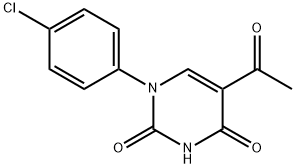 5-ACETYL-1-(4-CHLOROPHENYL)-2,4(1H,3H)-PYRIMIDINEDIONE Struktur