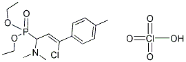 DIETHYL [3-CHLORO-1-(DIMETHYLAMINO)-3-(4-METHYLPHENYL)ALLYL]PHOSPHONATE PERCHLORATE Struktur