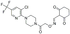 2,6-DIOXOCYCLOHEXANECARBALDEHYDE O-(2-(4-[3-CHLORO-5-(TRIFLUOROMETHYL)-2-PYRIDINYL]PIPERAZINO)-2-OXOETHYL)OXIME Struktur