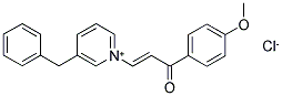 3-(3-BENZYLPYRIDINIUM-1-YL)-1-(4-METHOXYPHENYL)PROP-2-EN-1-ONE CHLORIDE Struktur