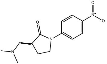 3-[(DIMETHYLAMINO)METHYLENE]-1-(4-NITROPHENYL)-2-PYRROLIDINONE Struktur